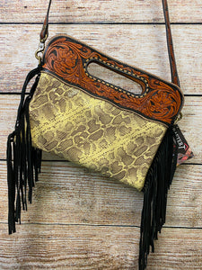 RAFTER T RNCH PURSE XBODY SNAKE BL200